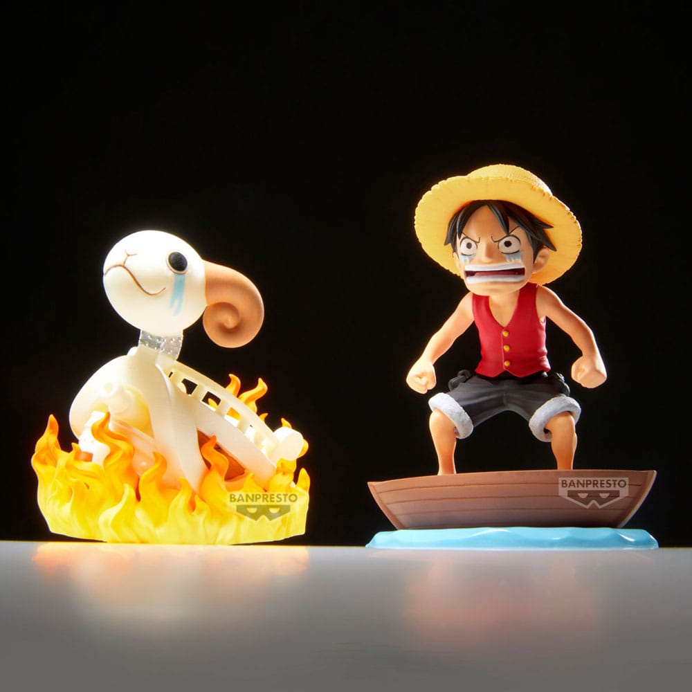 One Piece WCF Log Stories PVC Statuen 2er-Pack Luffy & Going Merry 8 cm Image 7