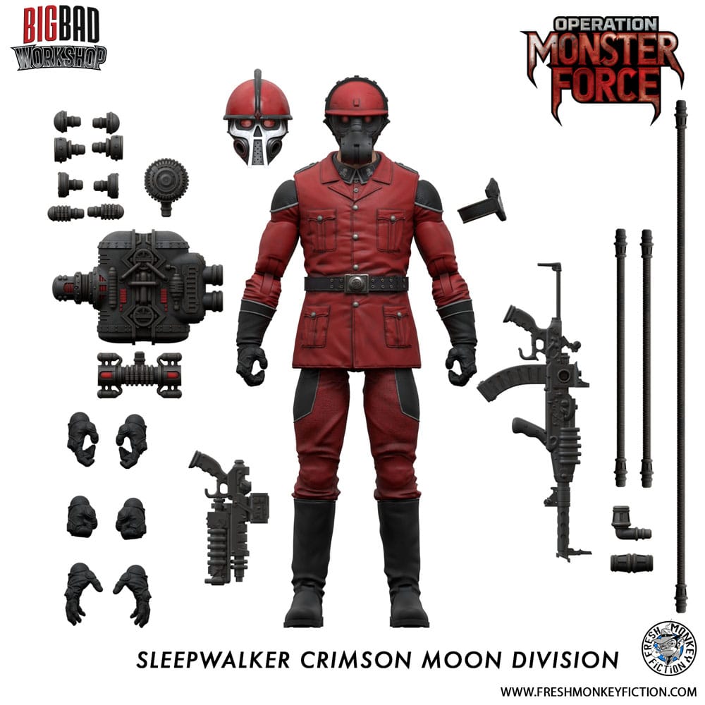 Operation: Monster Force Actionfigur 1/12 Sleepwalker Crimson Moon Division 15 cm Image 6