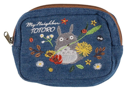 Mein Nachbar Totoro Denim Beutel Totoro & flower wreath Image 1