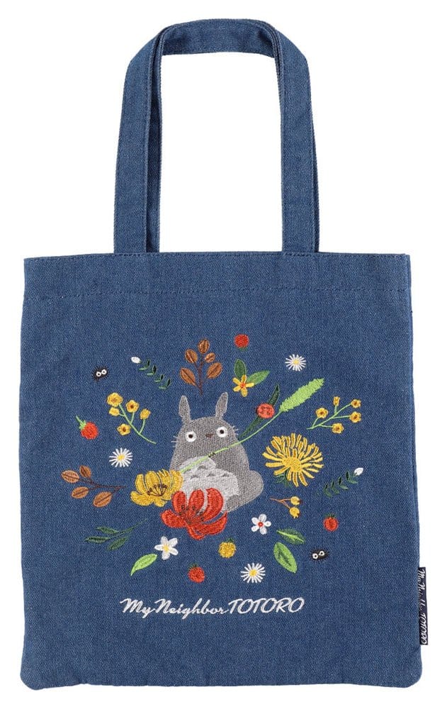 Mein Nachbar Totoro Tragetasche Denim Totoro & Flower Wreath Image 1