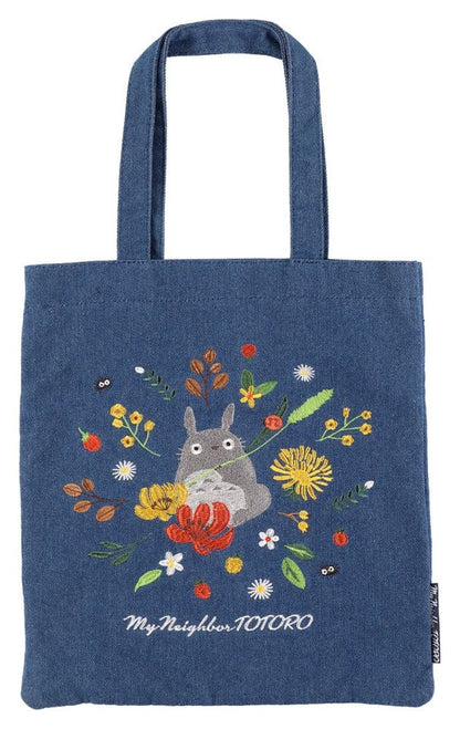 Mein Nachbar Totoro Tragetasche Denim Totoro & Flower Wreath Image 1
