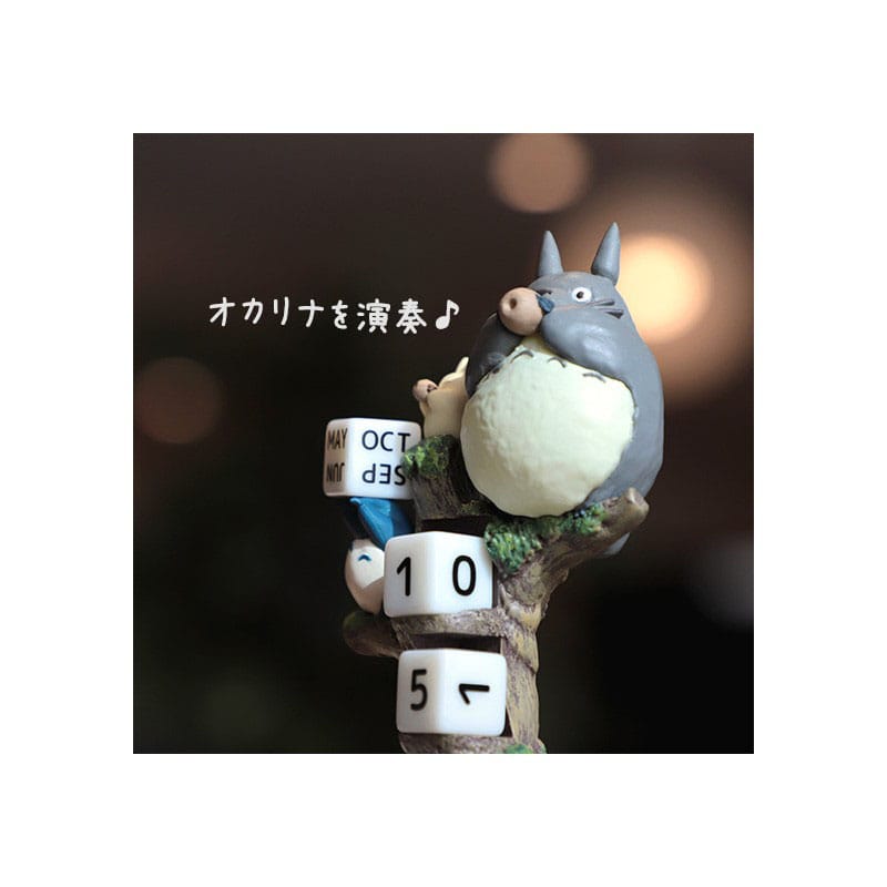 Mein Nachbar Totoro Statue Diorama / Calendar Perpetual Ocarina Concert 11 cm *Englische Version* Image 9