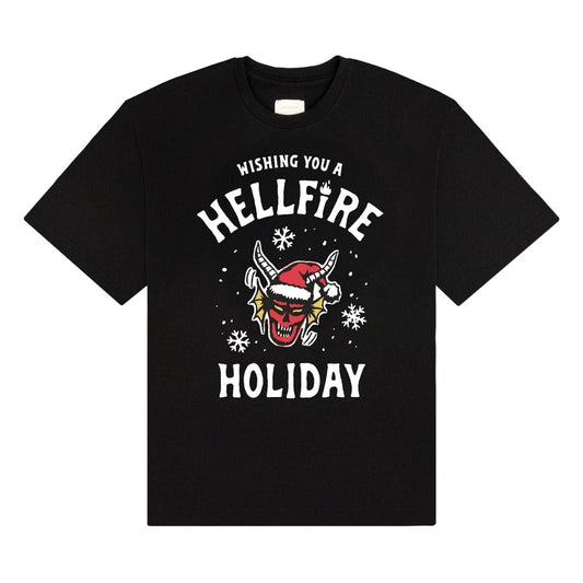 Stranger Things T-Shirt Wishing You A Hellfire Holiday Größe L Image