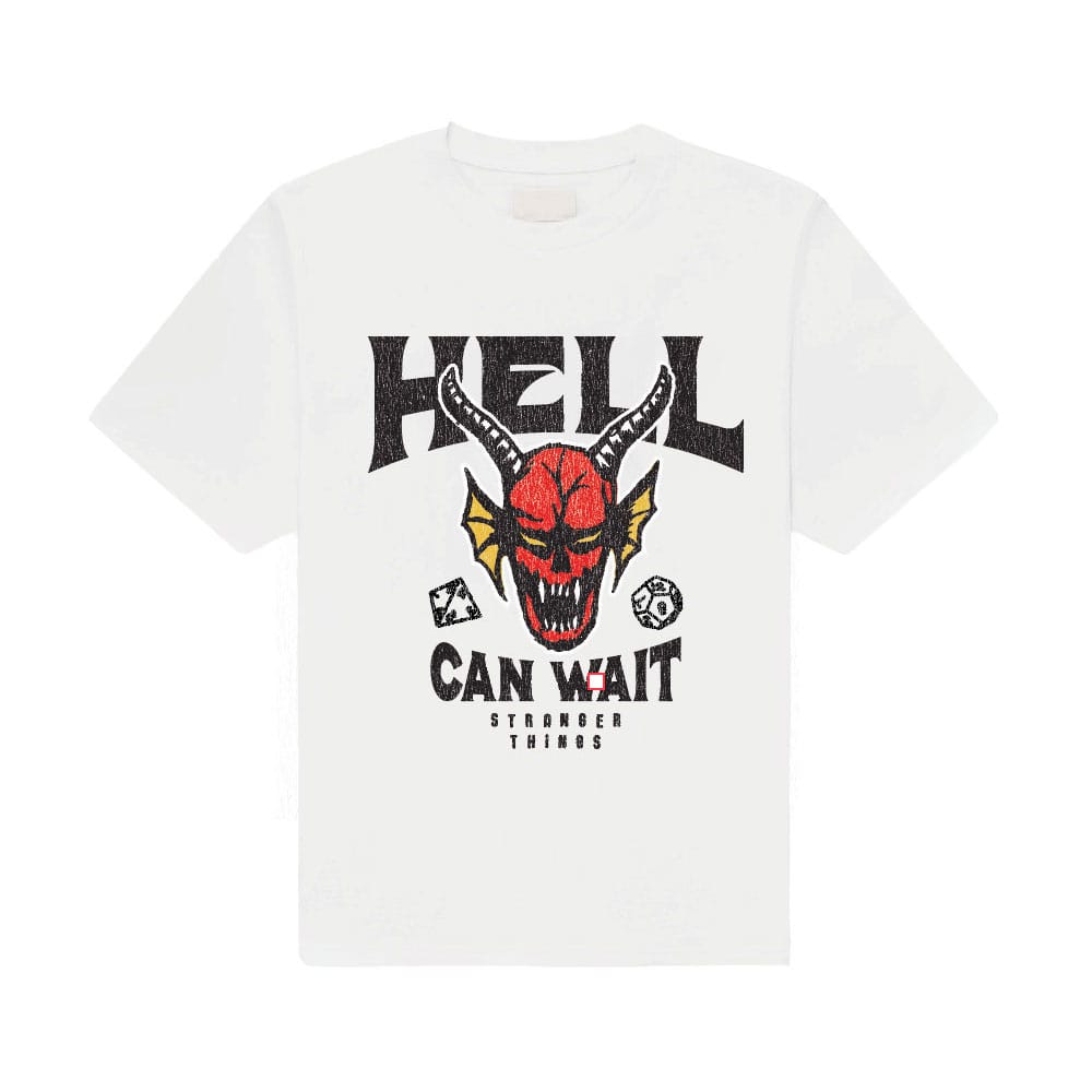 Stranger Things T-Shirt Hell Can Wait (white) Größe M Image