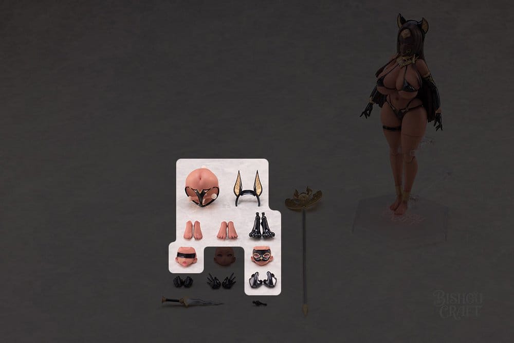 Original Character Isekai Emaki Zubehör Set für Actionfiguren 1/12 Egyptian Goddess Bastet Image 2