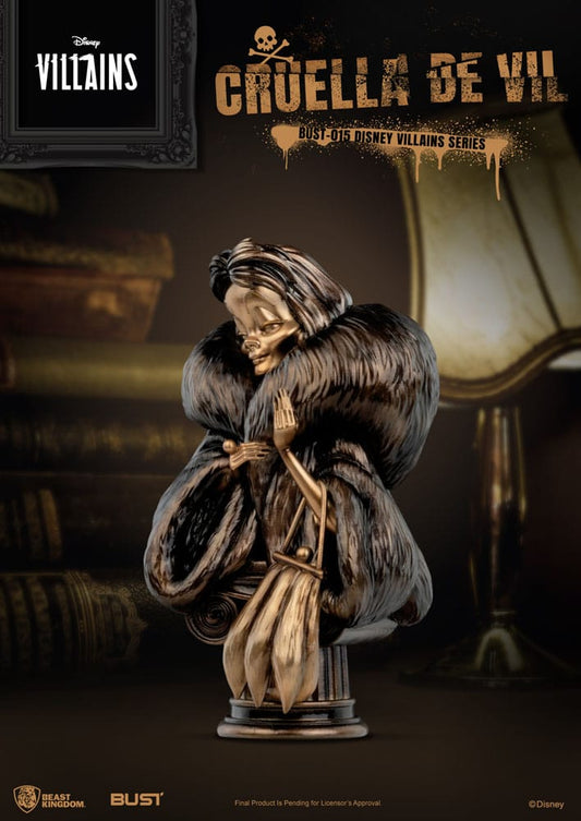 Disney Villains Series PVC Büste Cruella De Vil 16 cm Image 2