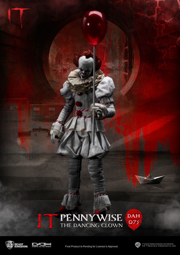 Stephen King's Es Dynamic 8ction Heroes Actionfigur 1/9 Pennywise 21 cm Image 1