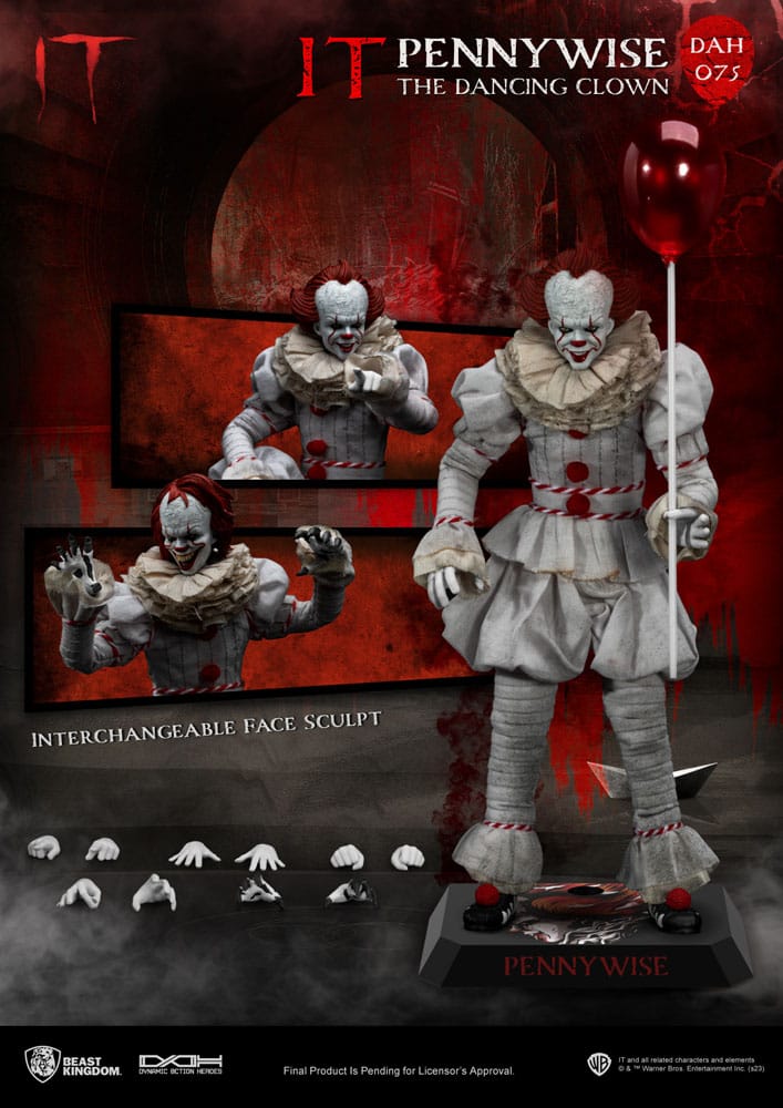 Stephen King's Es Dynamic 8ction Heroes Actionfigur 1/9 Pennywise 21 cm Image 10