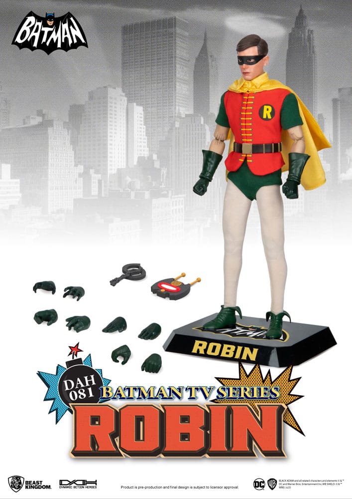 DC Comics Dynamic 8ction Heroes Actionfigur 1/9 Batman TV Series Robin 24 cm Image 5
