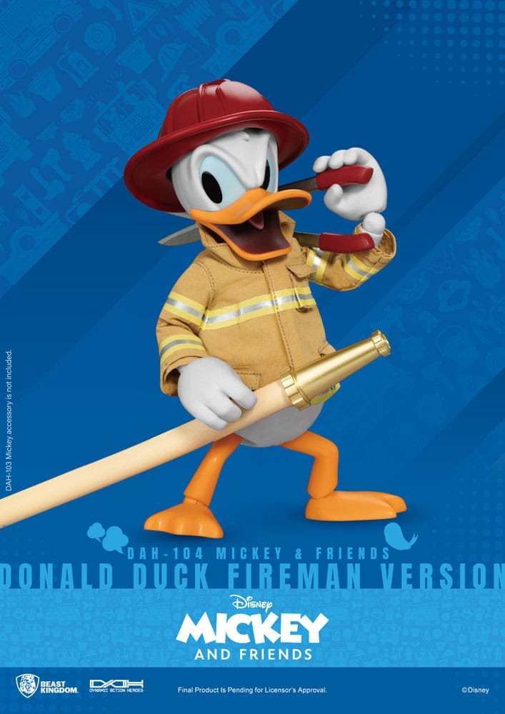 Mickey & Friends Dynamic 8ction Heroes Actionfigur 1/9 Donald Duck Fireman Ver. 24 cm Image 2