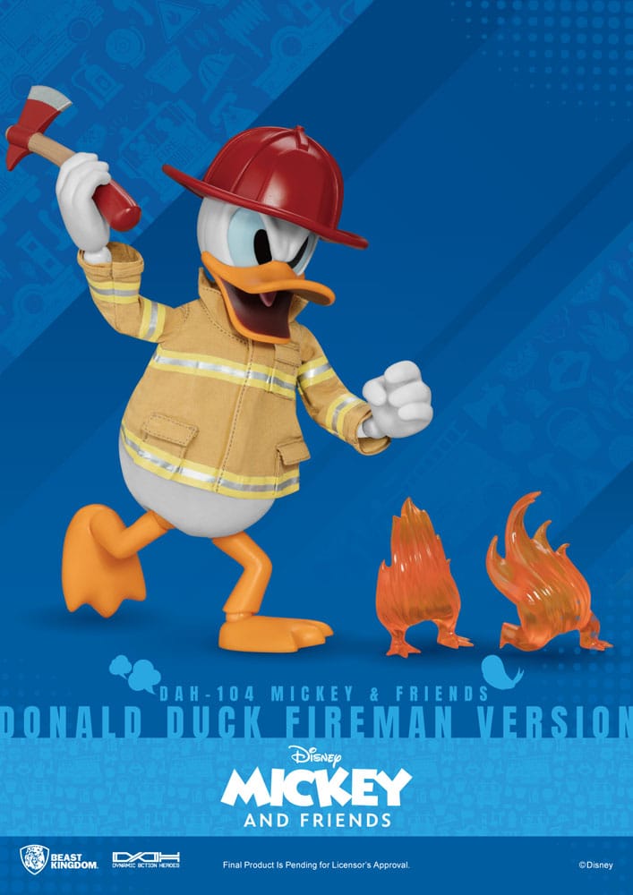 Mickey & Friends Dynamic 8ction Heroes Actionfigur 1/9 Donald Duck Fireman Ver. 24 cm Image 3