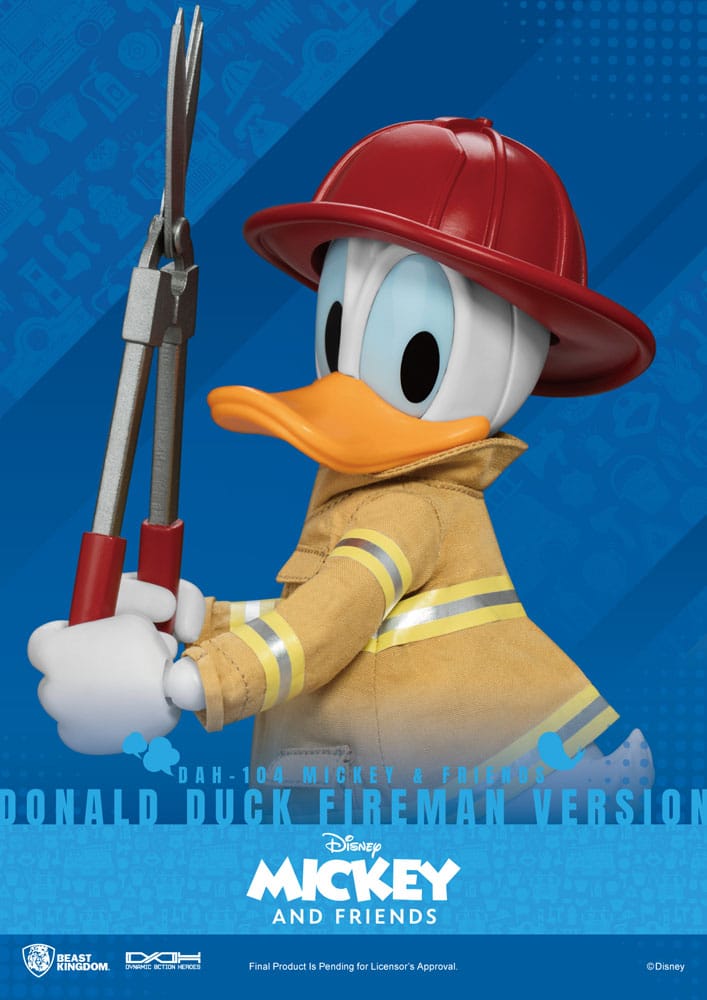 Mickey & Friends Dynamic 8ction Heroes Actionfigur 1/9 Donald Duck Fireman Ver. 24 cm Image 6