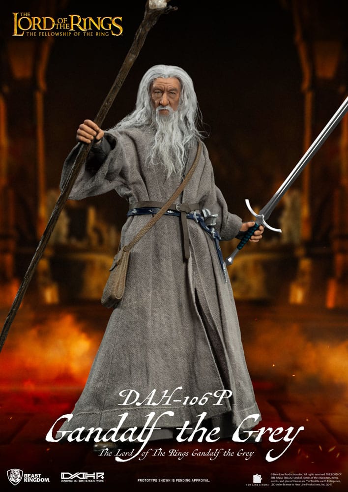 Herr der Ringe Dynamic 8ction Heroes Actionfigur 1/9 Gandalf der Graue 21 cm Image 3