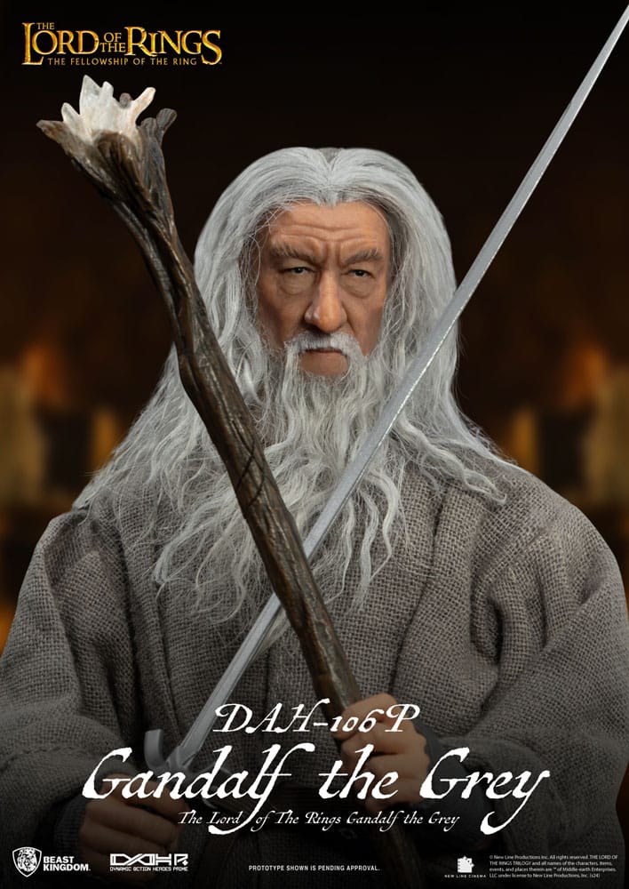Herr der Ringe Dynamic 8ction Heroes Actionfigur 1/9 Gandalf der Graue 21 cm Image 6
