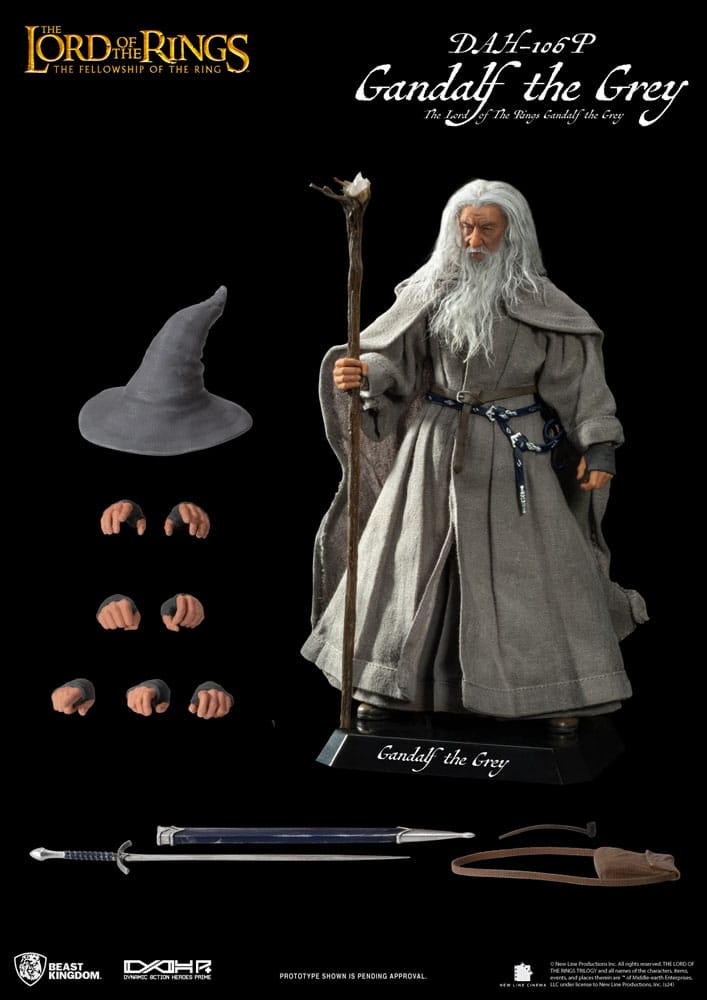 Herr der Ringe Dynamic 8ction Heroes Actionfigur 1/9 Gandalf der Graue 21 cm Image 7