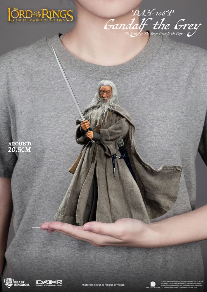 Herr der Ringe Dynamic 8ction Heroes Actionfigur 1/9 Gandalf der Graue 21 cm Image 8