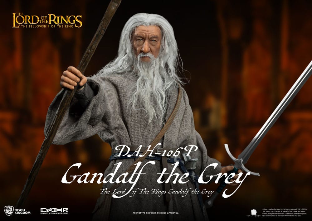 Herr der Ringe Dynamic 8ction Heroes Actionfigur 1/9 Gandalf der Graue 21 cm Image 9