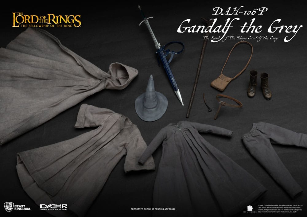 Herr der Ringe Dynamic 8ction Heroes Actionfigur 1/9 Gandalf der Graue 21 cm Image 10