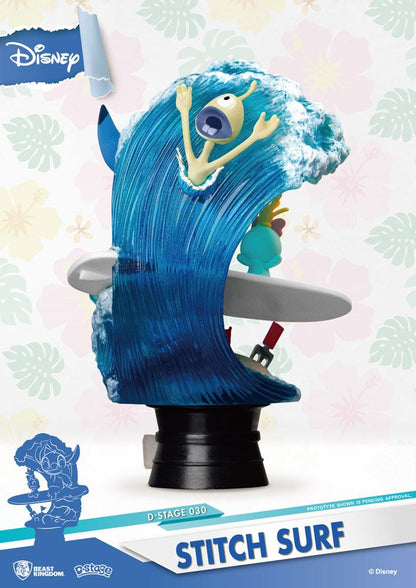 Disney Summer Series D-Stage PVC Diorama Surfer Stitch 15 cm Image 3