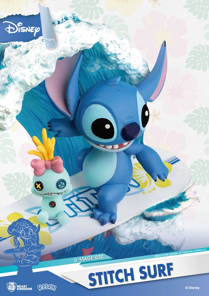Disney Summer Series D-Stage PVC Diorama Surfer Stitch 15 cm Image 5