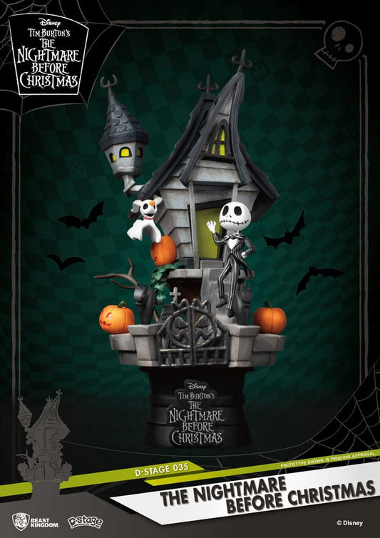 Nightmare before Christmas D-Stage PVC Diorama Jack's Haunted House 15 cm Image 1