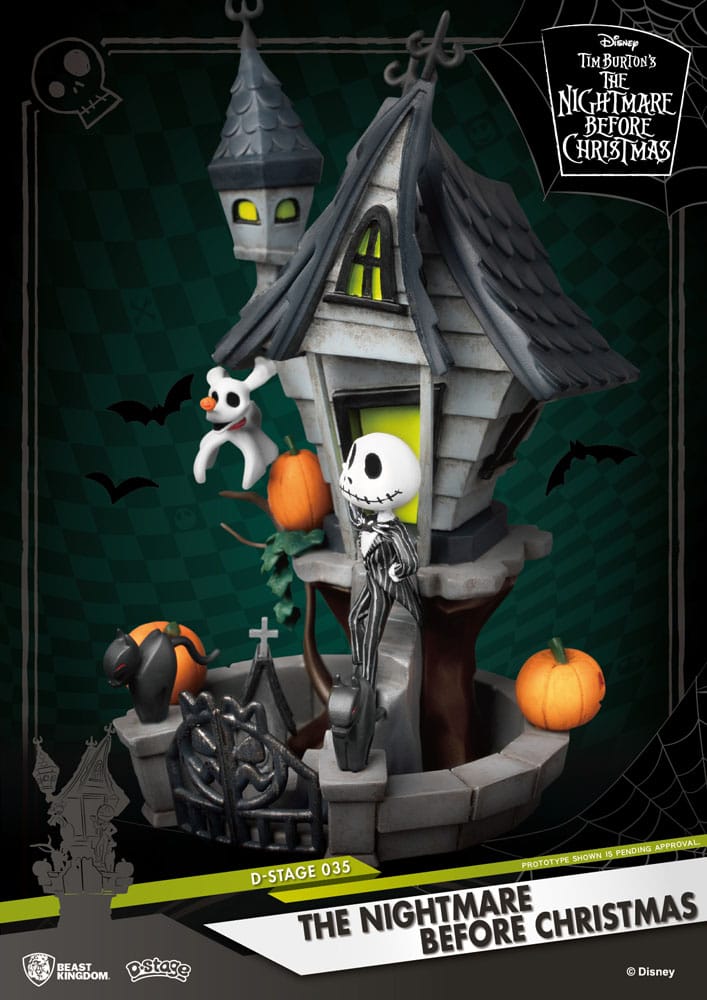 Nightmare before Christmas D-Stage PVC Diorama Jack's Haunted House 15 cm Image 6