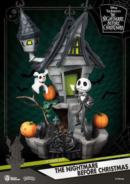 Nightmare before Christmas D-Stage PVC Diorama Jack's Haunted House 15 cm Image 7