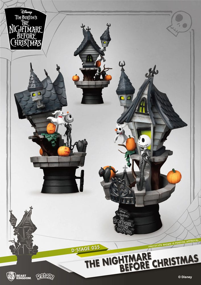 Nightmare before Christmas D-Stage PVC Diorama Jack's Haunted House 15 cm Image 8