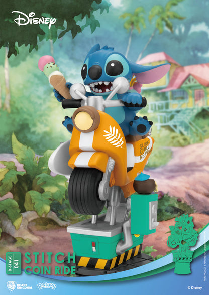 Disney D-Stage PVC Diorama Stitch Coin Ride 16 cm Image 6