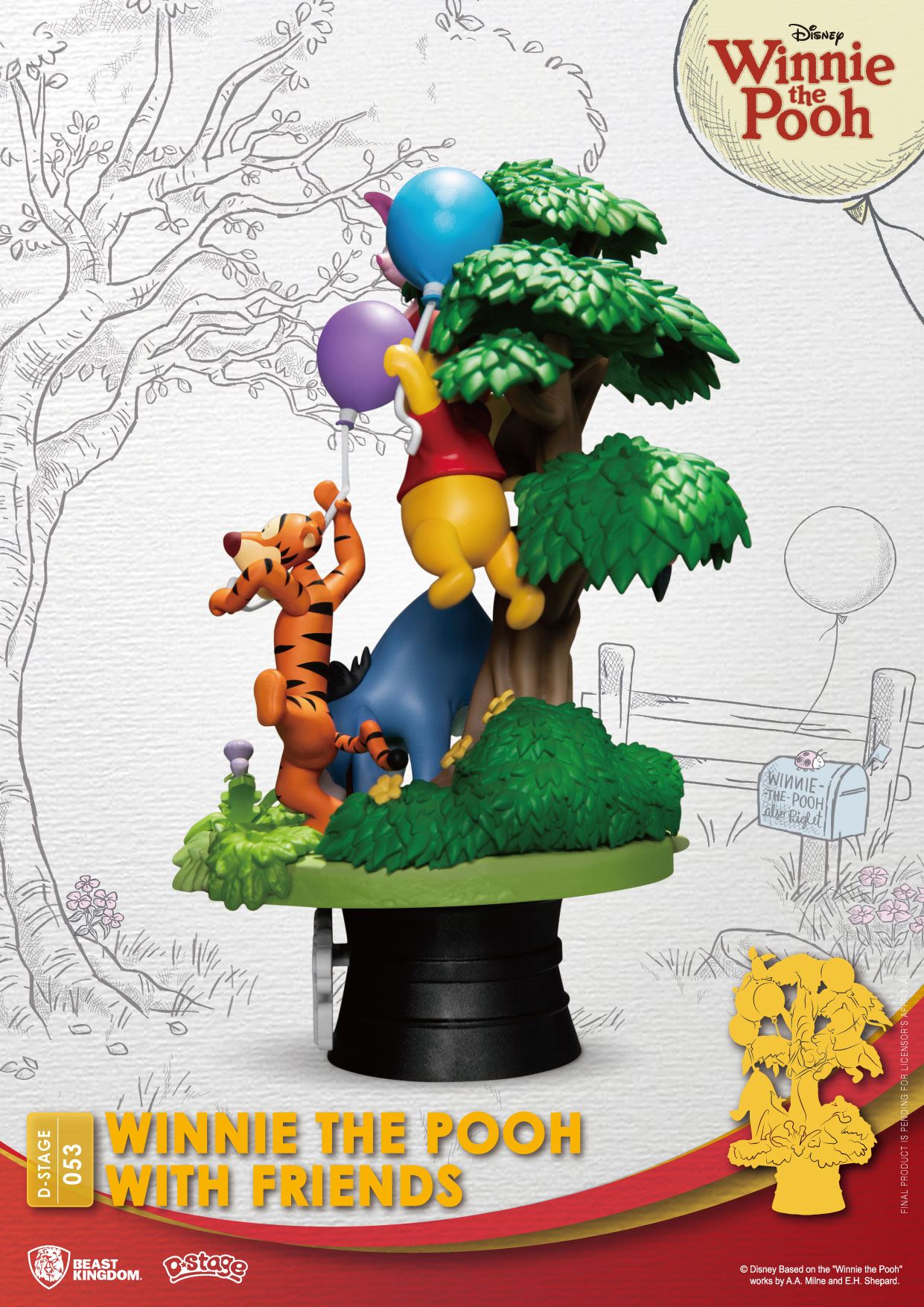 Disney D-Stage PVC Diorama Winnie The Pooh With Friends 16 cm Image 3