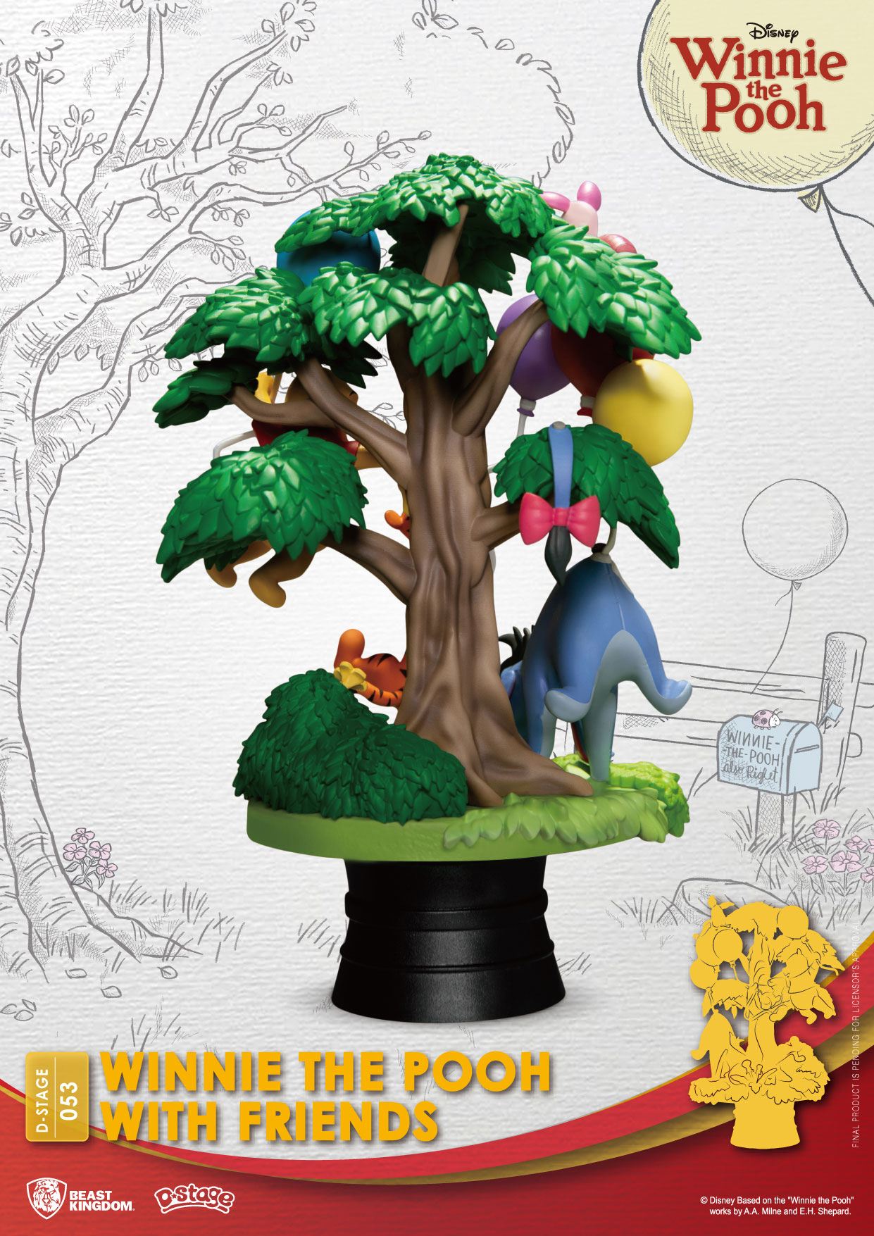 Disney D-Stage PVC Diorama Winnie The Pooh With Friends 16 cm Image 4