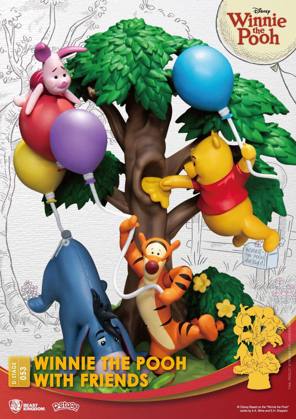 Disney D-Stage PVC Diorama Winnie The Pooh With Friends 16 cm Image 5