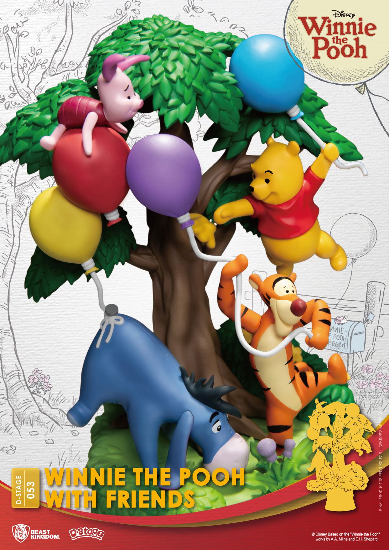 Disney D-Stage PVC Diorama Winnie The Pooh With Friends 16 cm Image 6