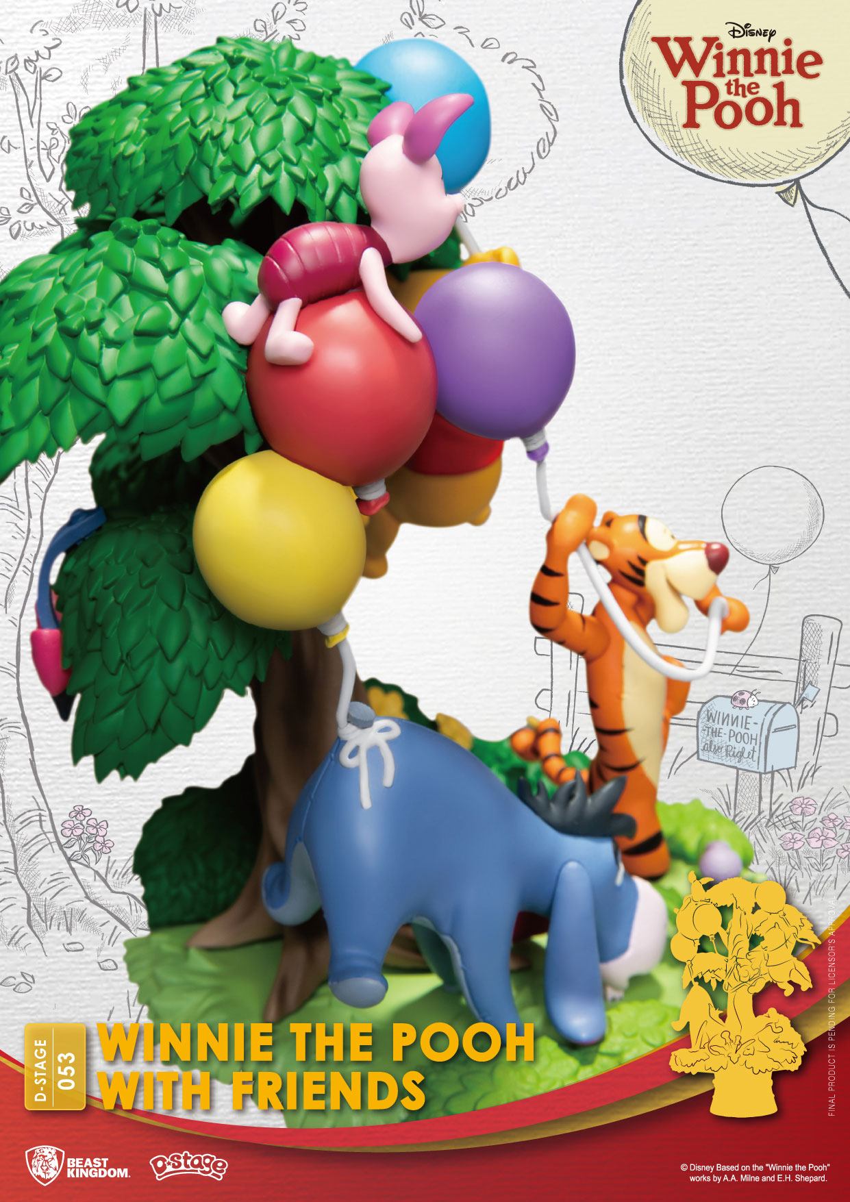 Disney D-Stage PVC Diorama Winnie The Pooh With Friends 16 cm Image 7