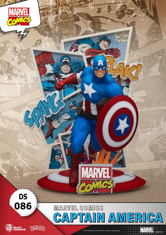 Marvel Comics D-Stage PVC Diorama Captain America 16 cm Image 1