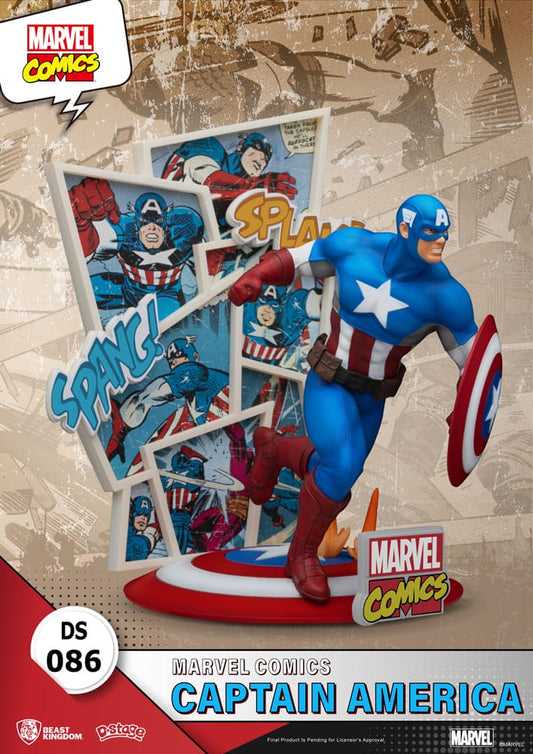 Marvel Comics D-Stage PVC Diorama Captain America 16 cm Image 2
