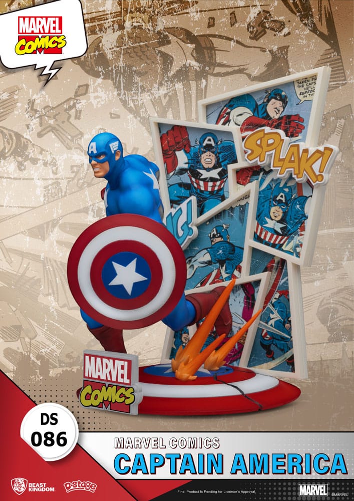 Marvel Comics D-Stage PVC Diorama Captain America 16 cm Image 3