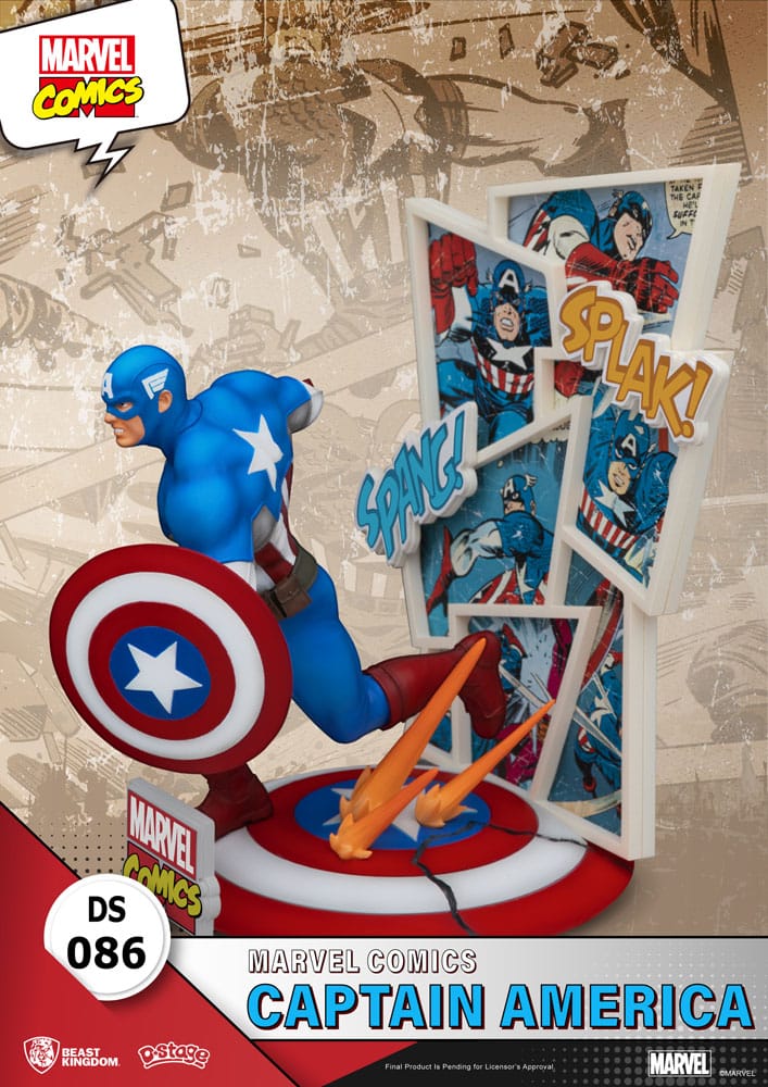 Marvel Comics D-Stage PVC Diorama Captain America 16 cm Image 4