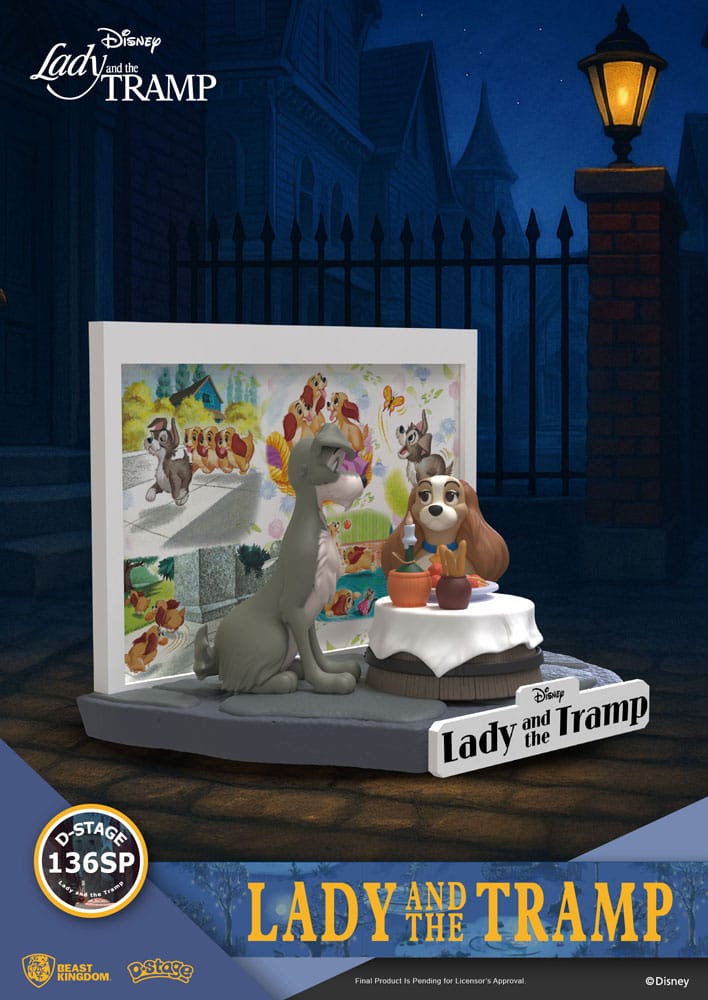 Disney D-Stage PVC Statue Lady and the Tramp 12 cm Image 3