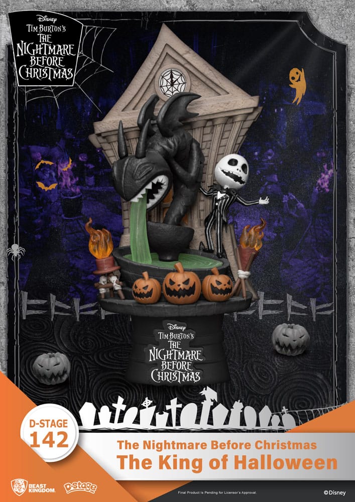 Nightmare before Christmas D-Stage PVC Diorama The King of Halloween 15 cm Image 1