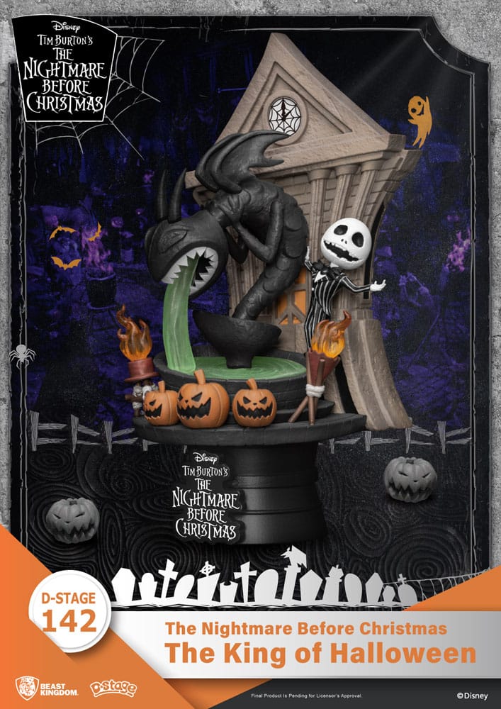 Nightmare before Christmas D-Stage PVC Diorama The King of Halloween 15 cm Image 2