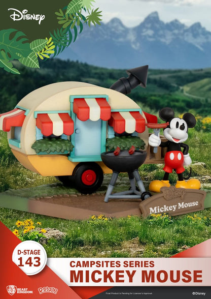 Disney D-Stage Campsite Series PVC Diorama Mickey Mouse 10 cm Image 4
