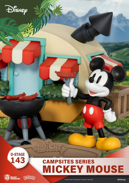 Disney D-Stage Campsite Series PVC Diorama Mickey Mouse 10 cm Image 6