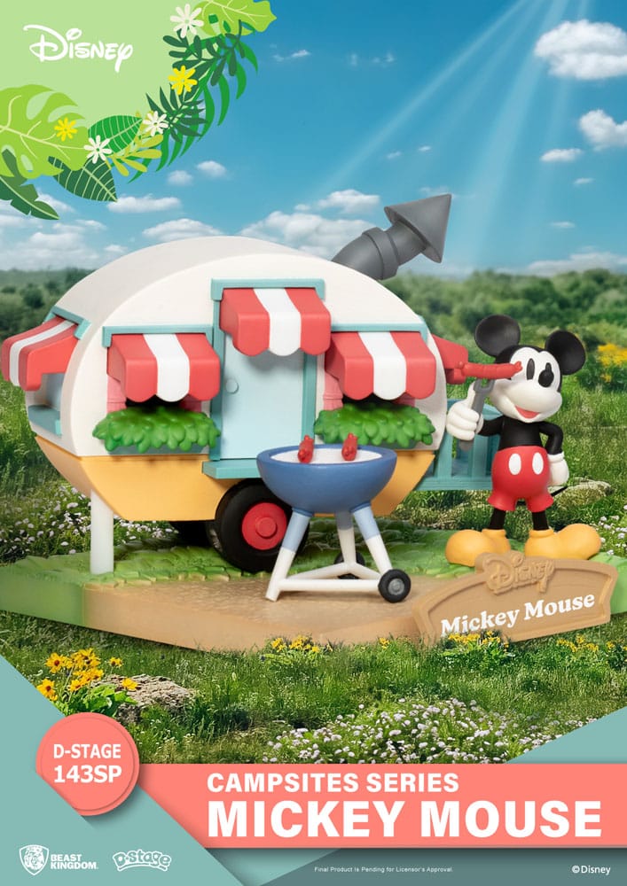 Disney D-Stage Campsite Series PVC Diorama Mickey Mouse Special Edition 10 cm Image 3