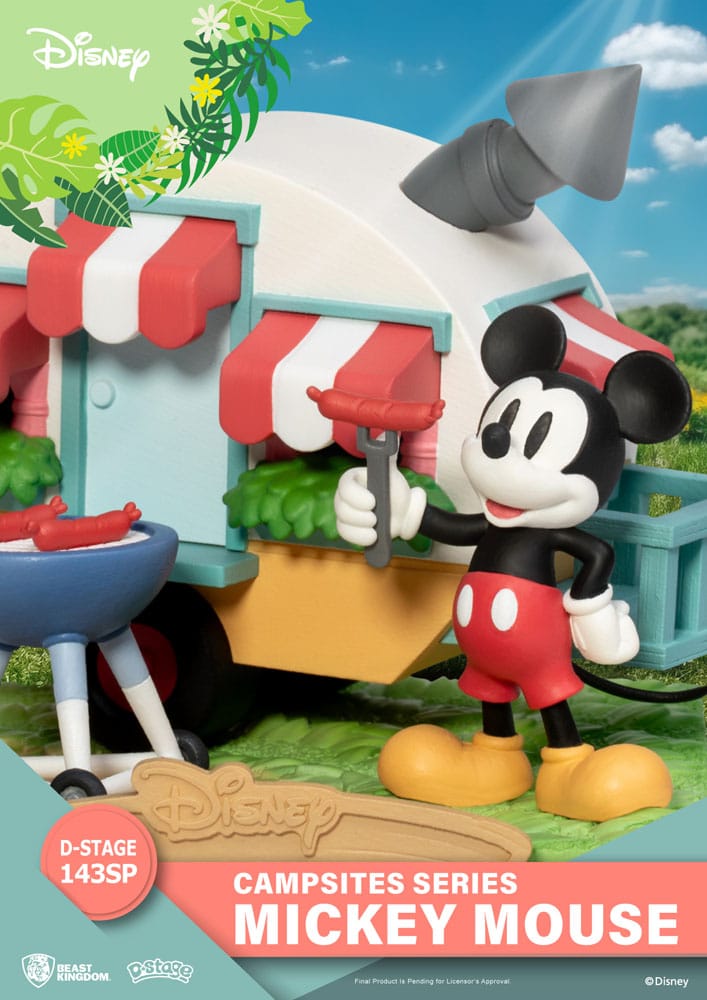 Disney D-Stage Campsite Series PVC Diorama Mickey Mouse Special Edition 10 cm Image 4