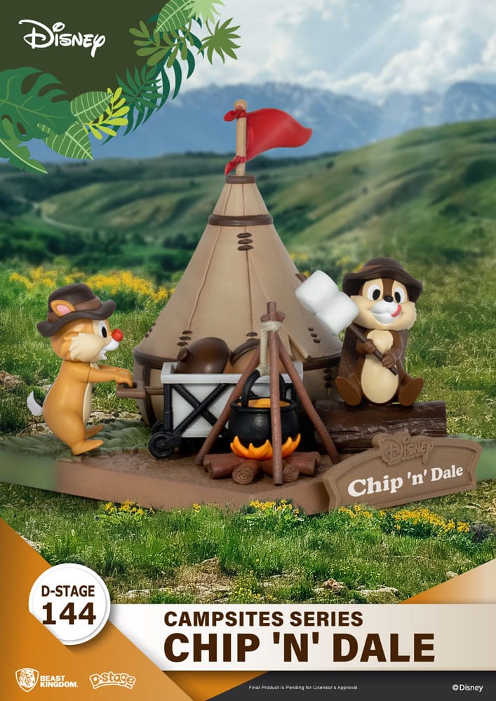 Disney D-Stage Campsite Series PVC Diorama Chip & Dale 10 cm Image 4