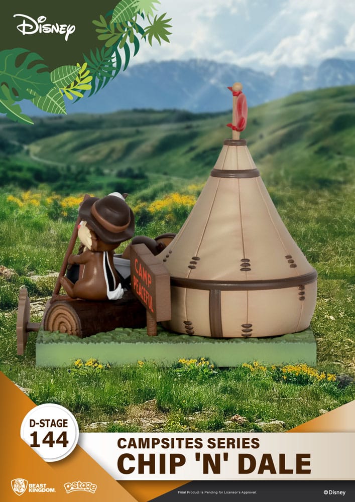 Disney D-Stage Campsite Series PVC Diorama Chip & Dale 10 cm Image 5