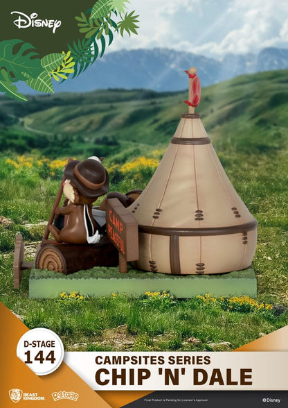 Disney D-Stage Campsite Series PVC Diorama Chip & Dale 10 cm Image 5