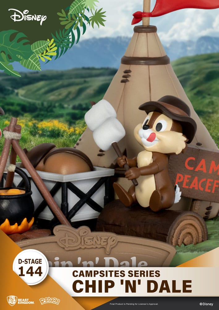 Disney D-Stage Campsite Series PVC Diorama Chip & Dale 10 cm Image 6