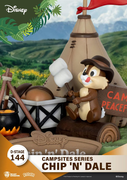Disney D-Stage Campsite Series PVC Diorama Chip & Dale 10 cm Image 6